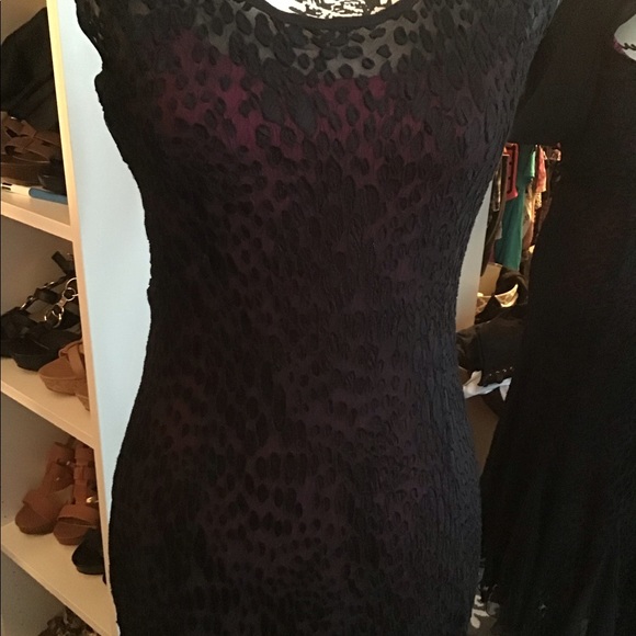 Komarov Black Dress with Pink Slip Small NWT - Picture 1 of 8